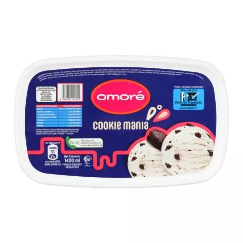 Omore Ice Cream Cookie Mania 1.4Ltr