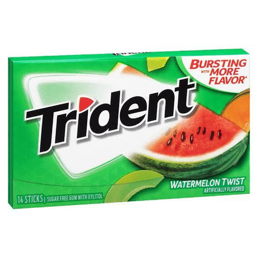 Trident Watermelon Twist Bubble 14 Stic