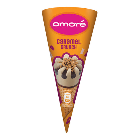 Omore Ice Cream Triple Caramel Cone